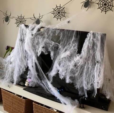 Telaraña Halloween de adorno 🧟