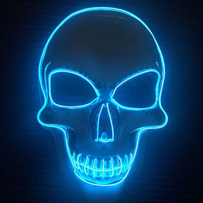 Máscara luz led Halloween 💀