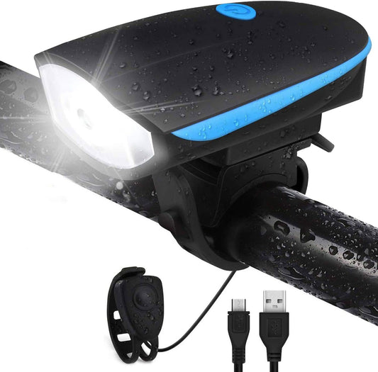Linterna de bicicleta con bocina 🔦