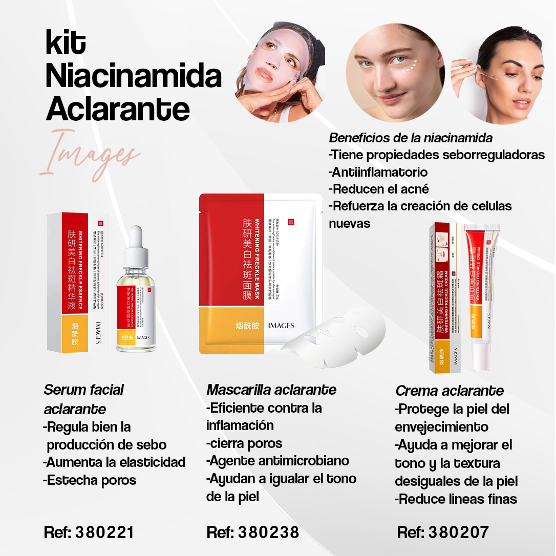 Kit Niacinamida Aclarante 👱‍♀️
