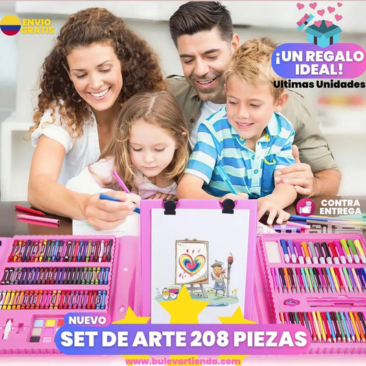 Mega set de arte 208 piezas 📖
