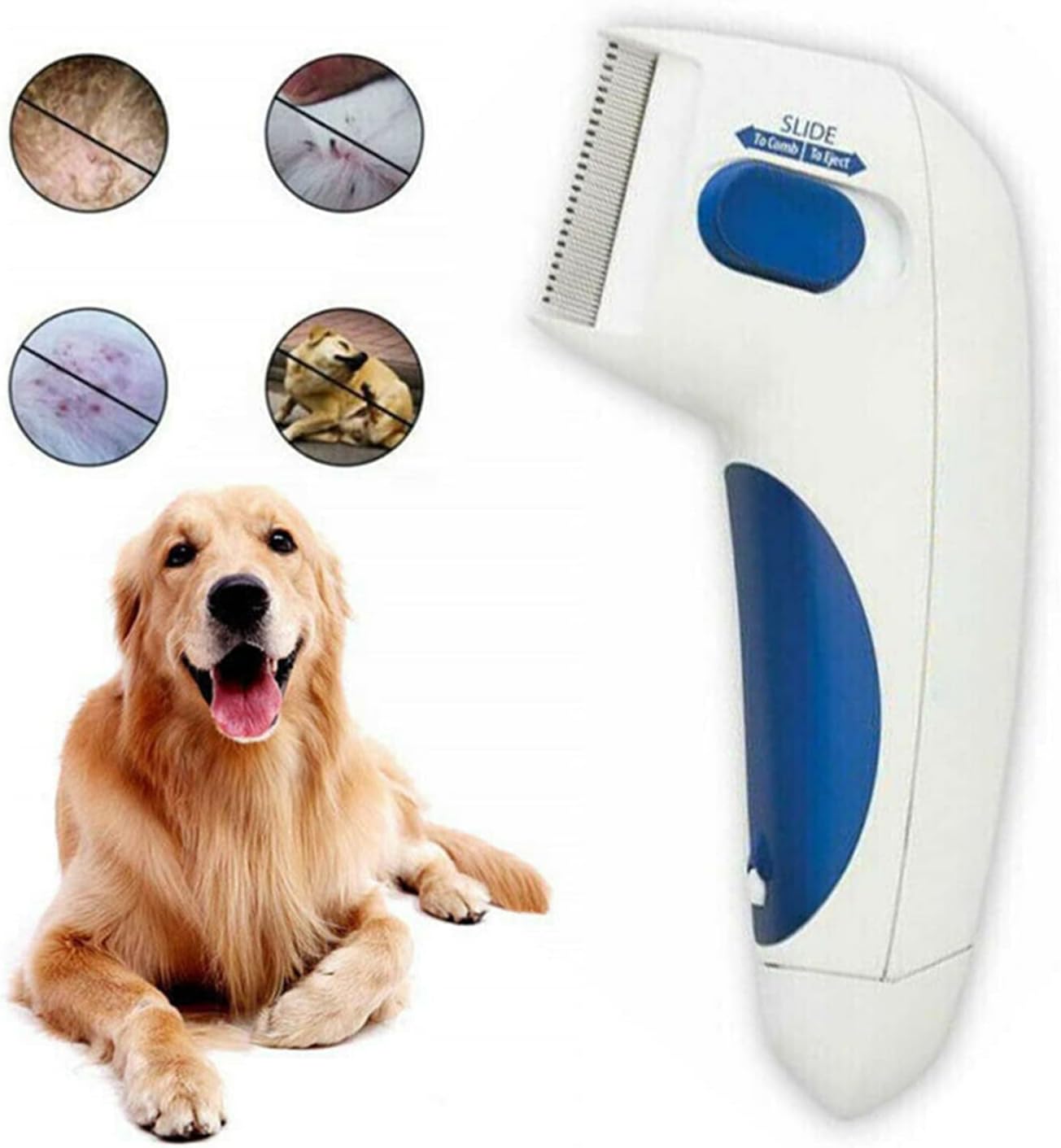 Cepillo eléctrico quita pulga 🐶