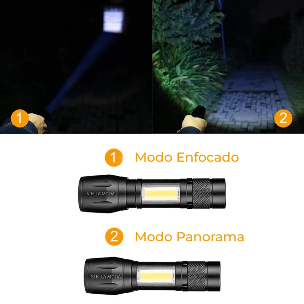 Linterna Ultra Potente de Largo Alcance 💡