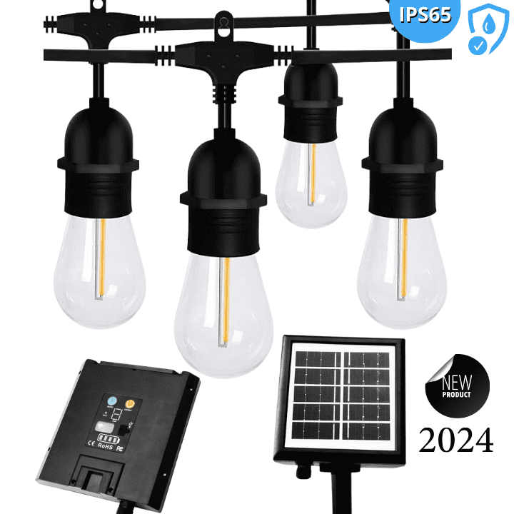 Guirnalda solar y eléctrica  🌞💡